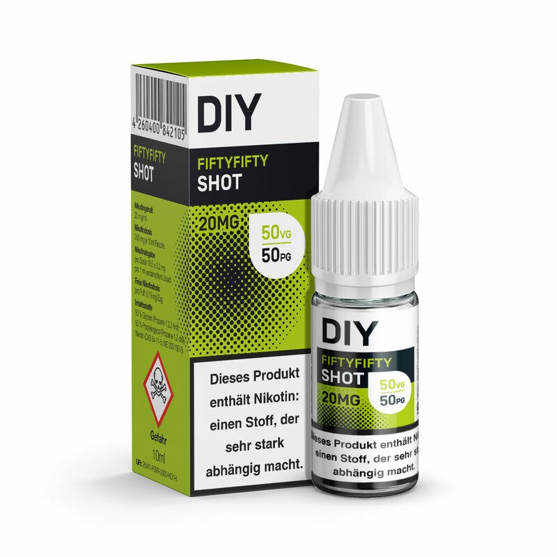 DIY Shot 50VG/50PG - 10ml Nikotin Shot 20mg