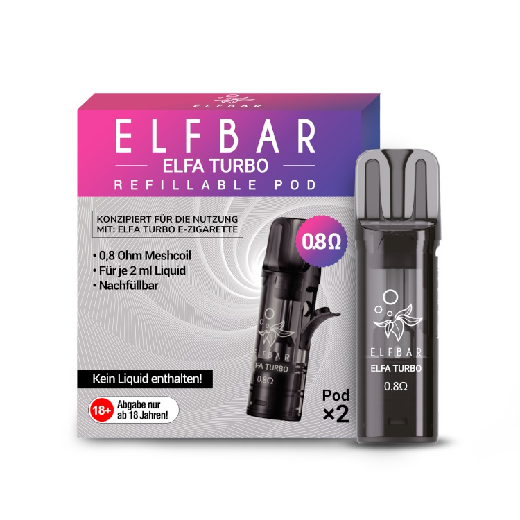 Elfbar Elfa Turbo Leer-Pod 0,8Ohm