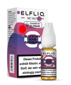 Elfliq - Blueberry Sour Raspberry 10ml NicSalt Liquid