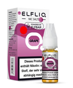 Elfliq - Grape 10ml NicSalt Liquid