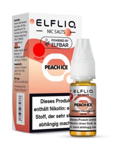 Elfliq - Peach Ice 10ml NicSalt Liquid