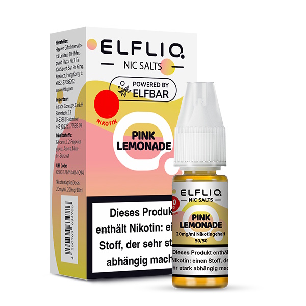 Elfliq - Pink Lemonade 10ml NicSalt Liquid