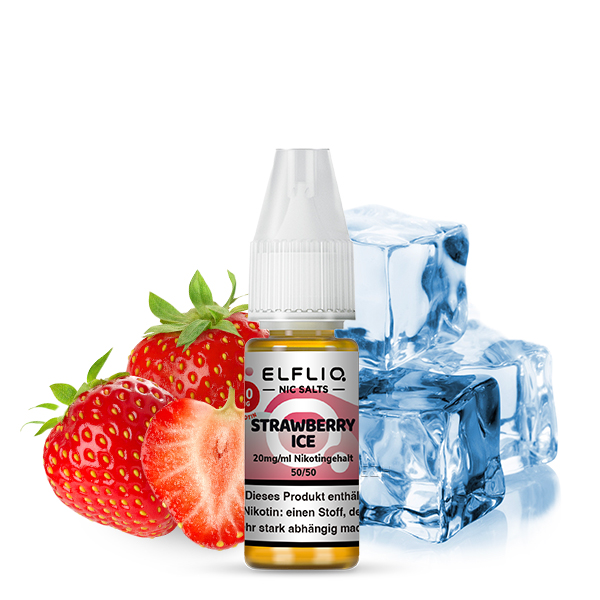 Elfliq - Strawberry Ice 10ml NicSalt Liquid - Image 3