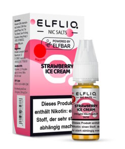 Elfliq - Strawberry Ice Cream 10ml NicSalt Liquid