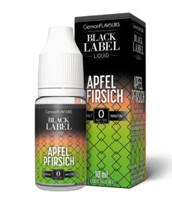 GermanFLAVOURS Black Label - Apfel Pfirsich 10ml Liquid