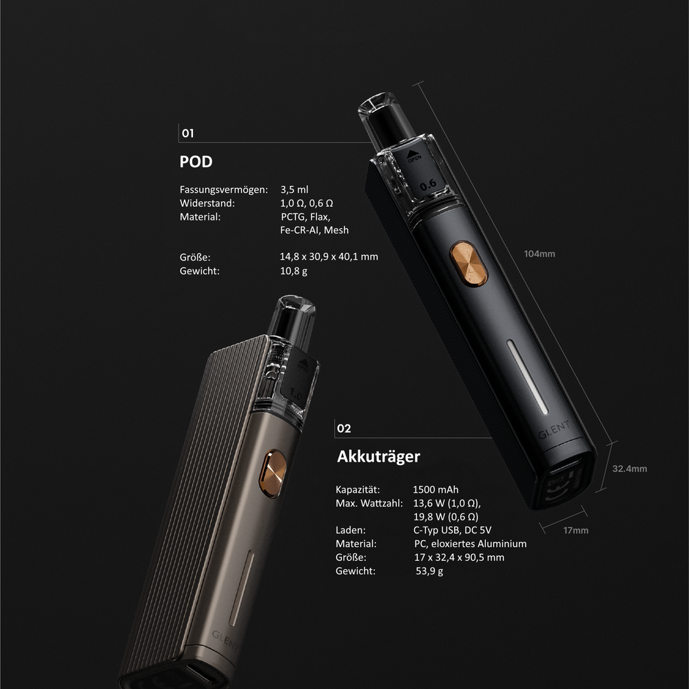 Justfog GLENT E-Zigaretten Pod Kit - Image 9