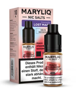 MARYLIQ - Peach Strawberry Watermelon Ice 10ml NicSalt Liquid