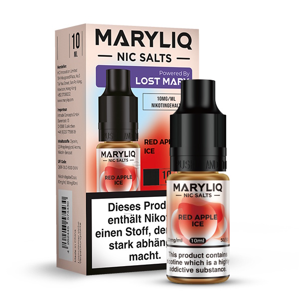 MARYLIQ - Red Apple Ice 10ml NicSalt Liquid