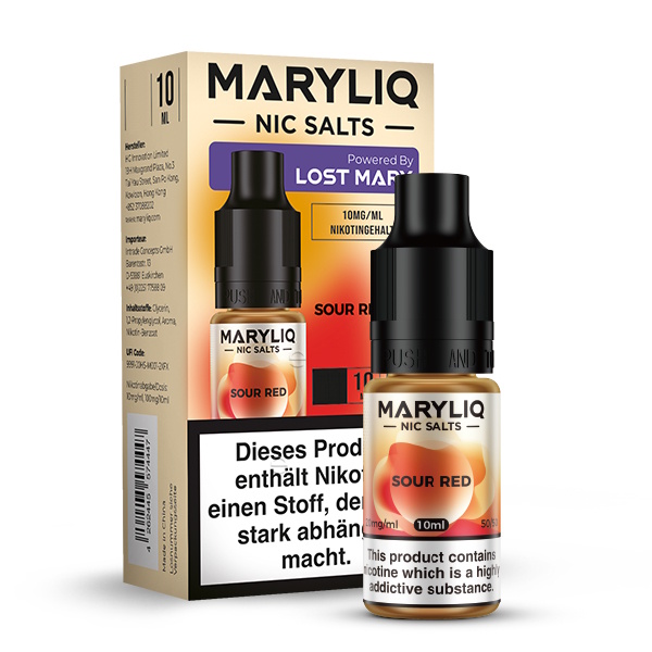 MARYLIQ - Sour Red 10ml NicSalt Liquid