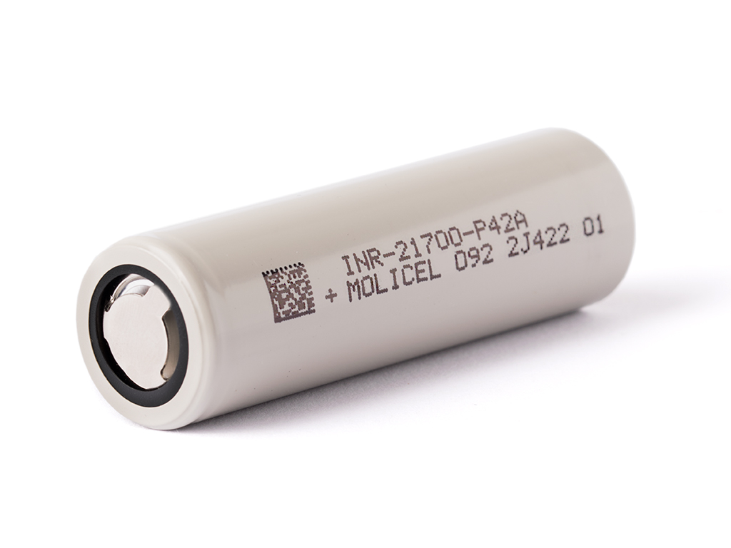 Molicel INR21700-P42A, 4200mAh 30A bis 45A Li-Ionen-Akku