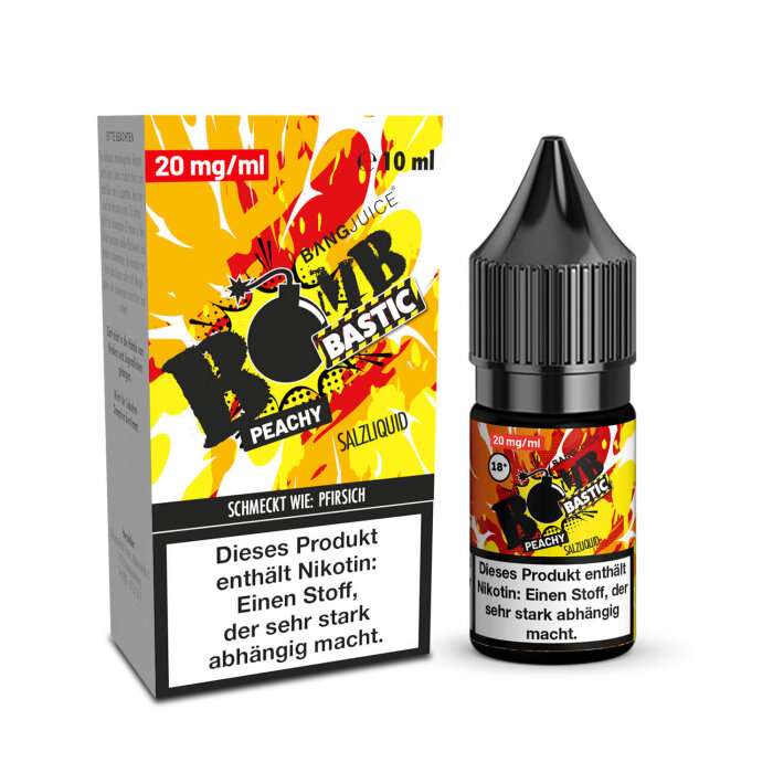 Bang Juice Bombbastic - Peachy 10ml NicSalt Liquid