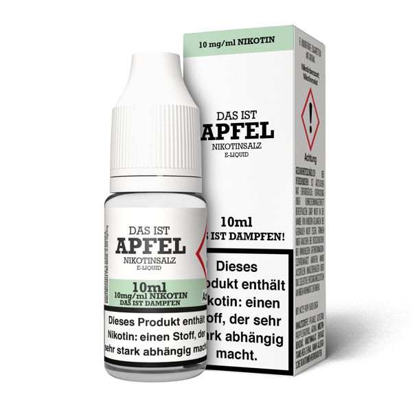 Das ist Dampfen - Apfel 10ml NicSalt Liquid - Image 2