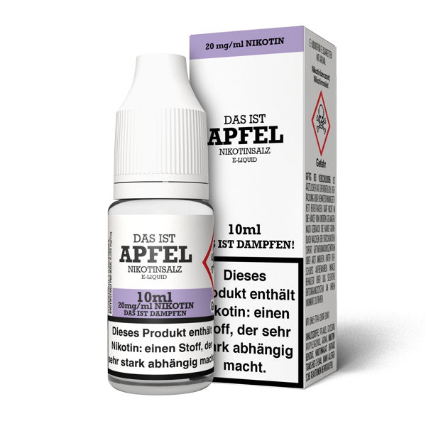 Das ist Dampfen - Apfel 10ml NicSalt Liquid - Image 3