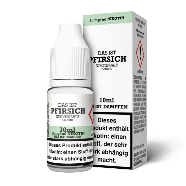 Das ist Dampfen - Pfirsich 10ml NicSalt Liquid - Image 2