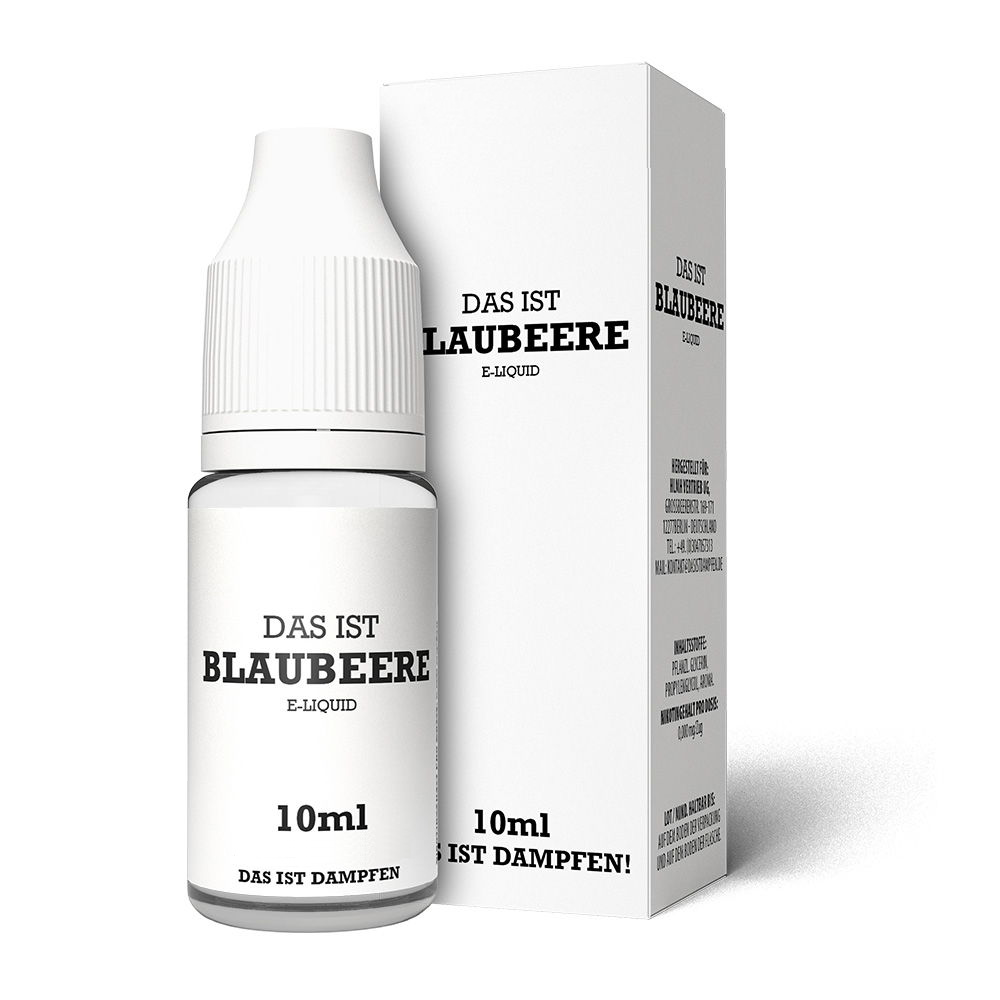 Das ist Dampfen - Blaubeere 10ml NicSalt Liquid