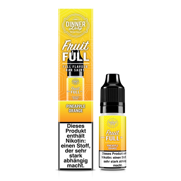Dinner Lady Fruit Full - Pineapple Orange 10ml NicSalt Liquid