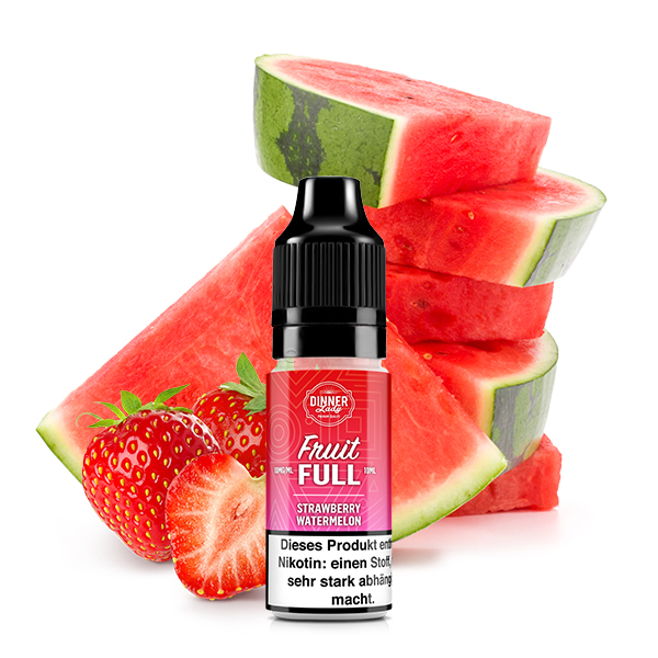 Dinner Lady Fruit Full - Strawberry Watermelon 10ml NicSalt Liquid - Image 2