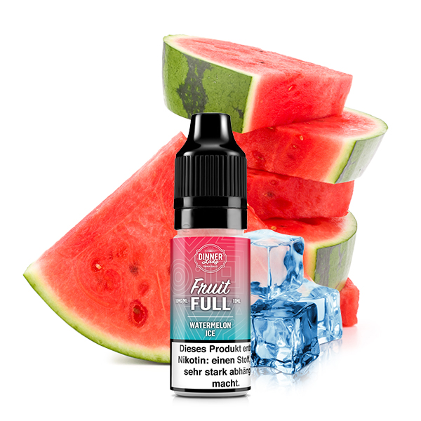 Dinner Lady Fruit Full - Watermelon Ice 10ml NicSalt Liquid - Image 2