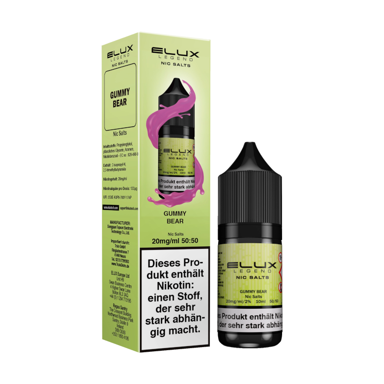 ELUX - Gummy Bear 10ml NicSalt Liquid