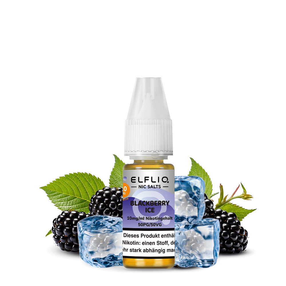 Elfliq - Blackberry Ice 10ml NicSalt Liquid - Image 2