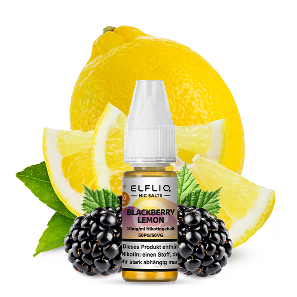 Elfliq - Blackberry Lemon 10ml NicSalt Liquid - Image 2