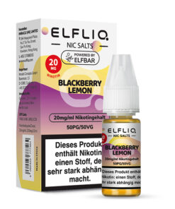 Elfliq - Blackberry Lemon 10ml NicSalt Liquid
