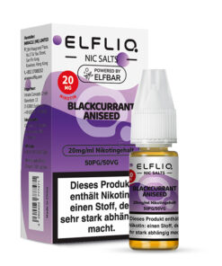 Elfliq - Blackcurrant Aniseed 10ml NicSalt Liquid