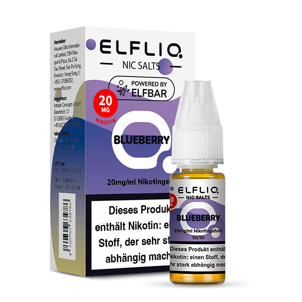 Elfliq - Blueberry 10ml NicSalt Liquid