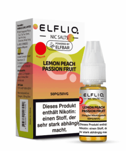 Elfliq - Lemon Peach Passion Fruit 10ml NicSalt Liquid