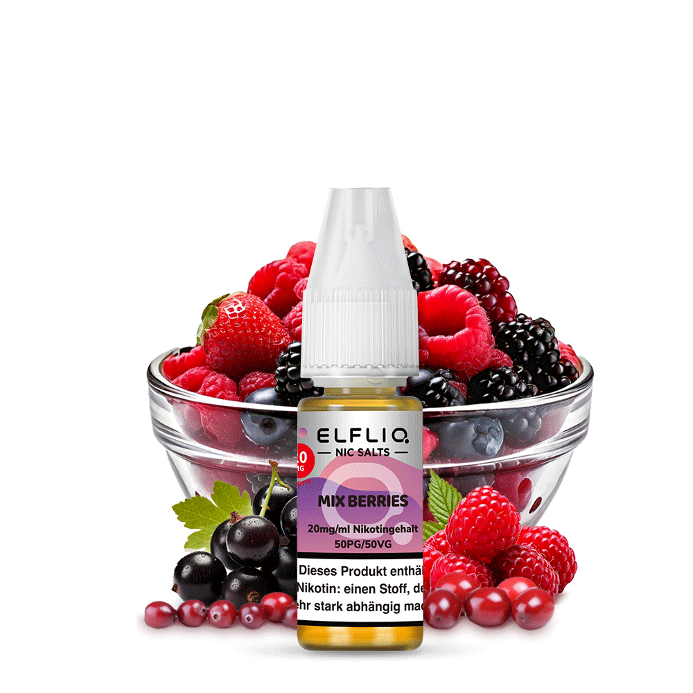 Elfliq - Mix Berries 10ml NicSalt Liquid - Image 3