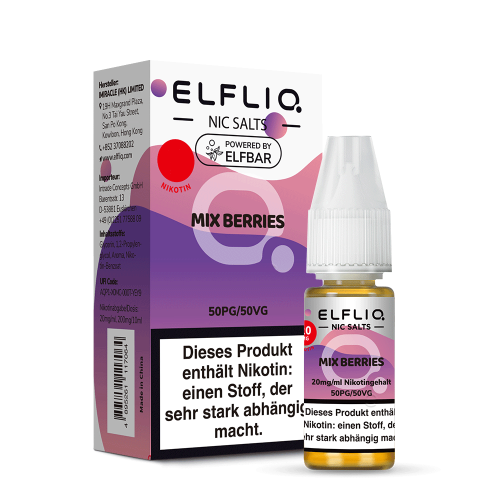 Elfliq - Mix Berries 10ml NicSalt Liquid
