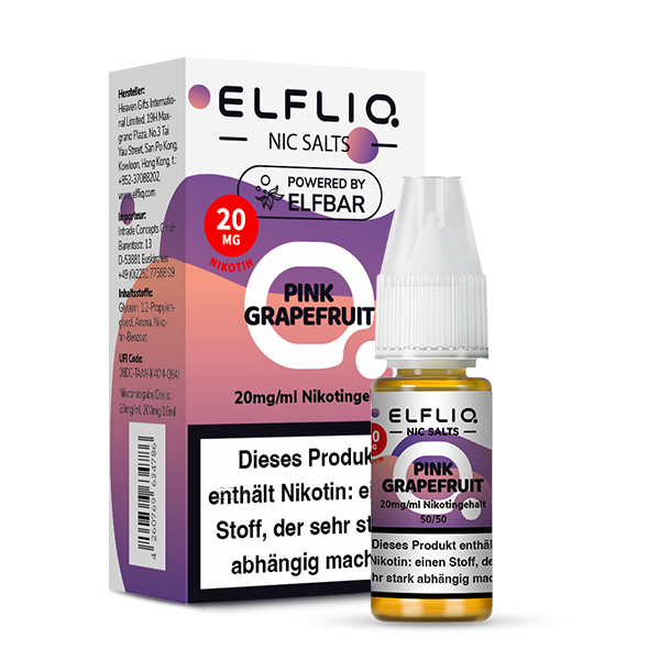 Elfliq - Pink Grapefruit 10ml NicSalt Liquid