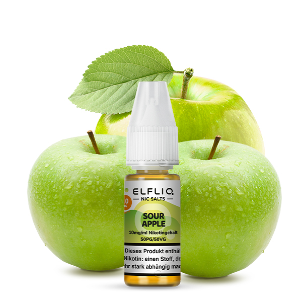 Elfliq - Sour Apple 10ml NicSalt Liquid - Image 2