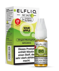 Elfliq - Sour Apple 10ml NicSalt Liquid
