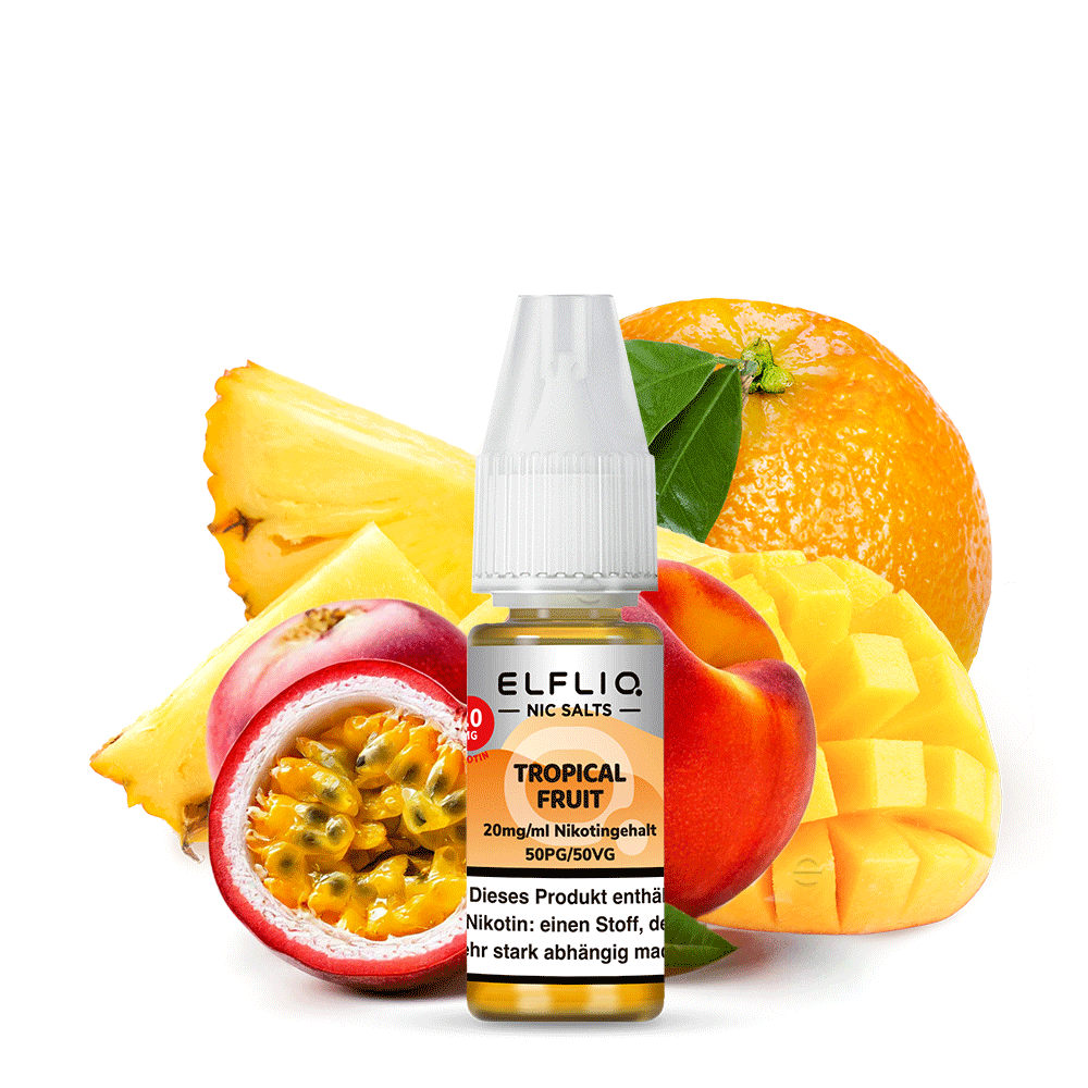 Elfliq - Tropical Fruit 10ml NicSalt Liquid - Image 3