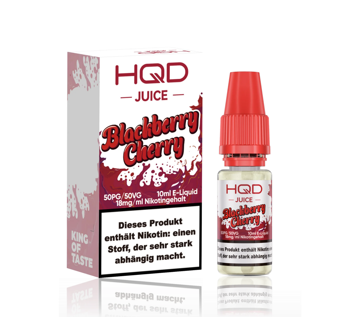 HQD Juice - Blackberry Cherry 10ml 18mg NicSalt Liquid - Image 2