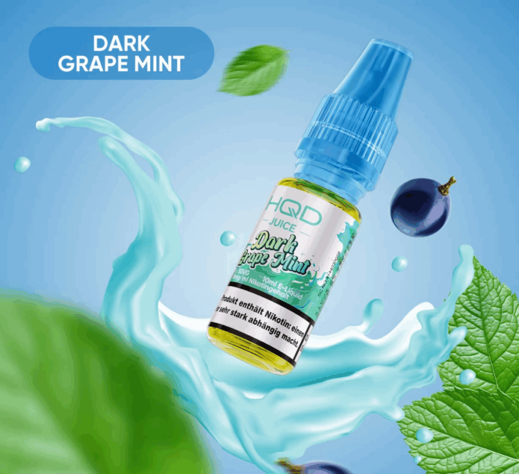 HQD Juice - Dark Grape Mint 10ml 18mg NicSalt Liquid