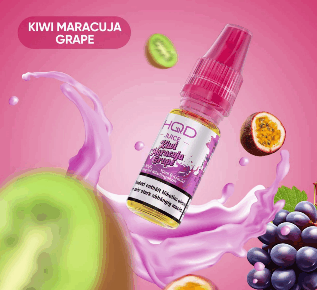 HQD Juice - Kiwi Maracuja Grape 10ml 18mg NicSalt Liquid