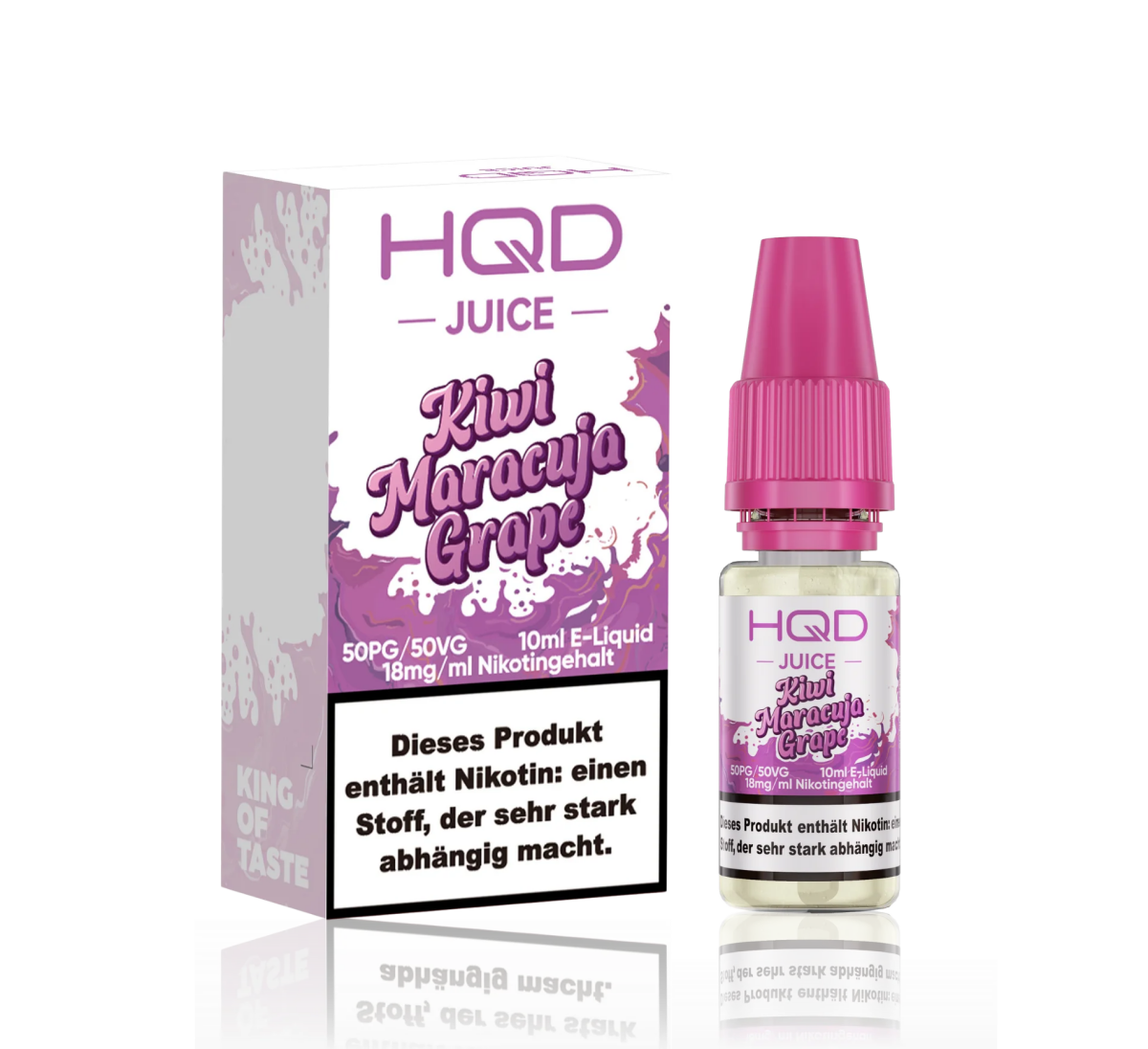 HQD Juice - Kiwi Maracuja Grape 10ml 18mg NicSalt Liquid - Image 2