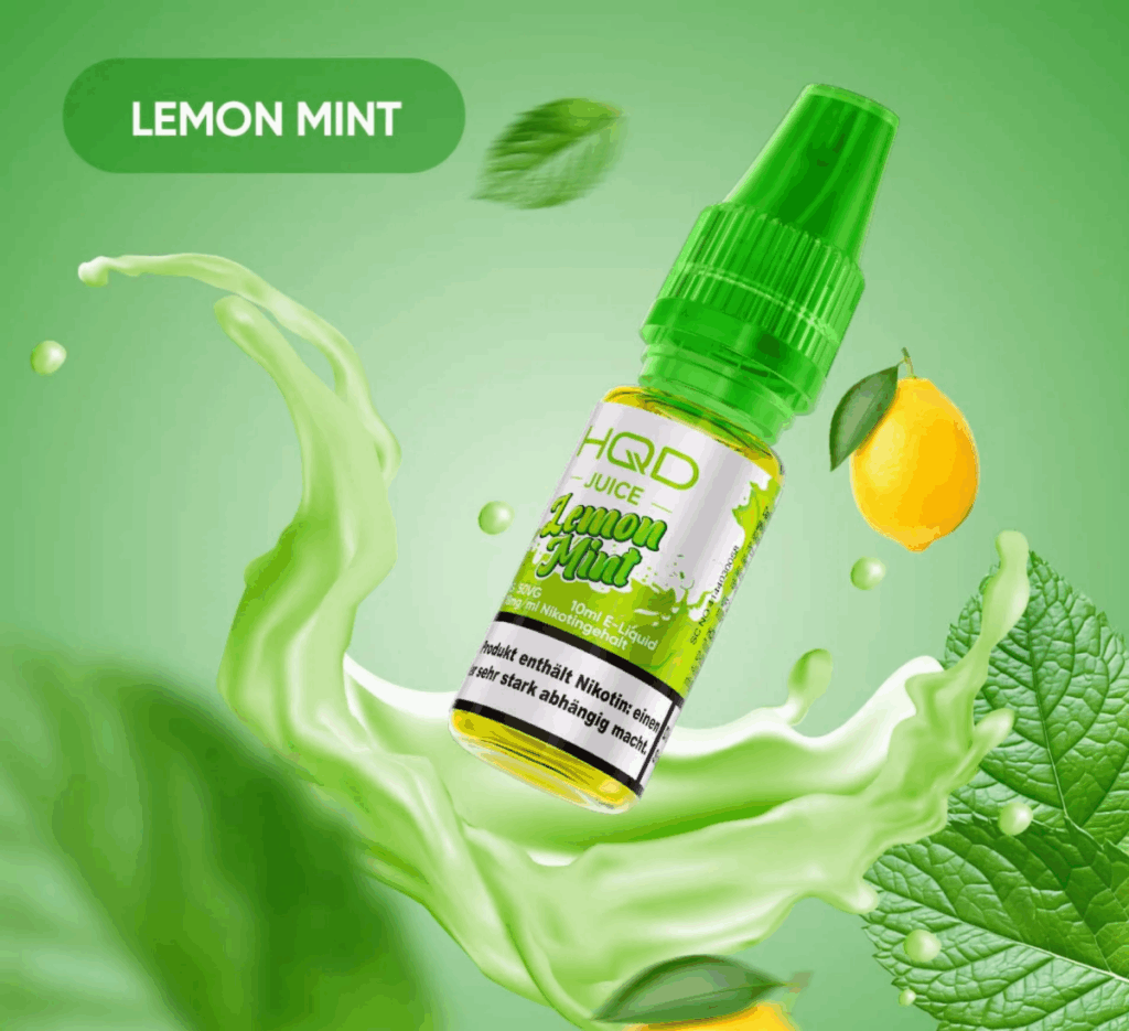 HQD Juice - Lemon Mint 10ml 18mg NicSalt Liquid