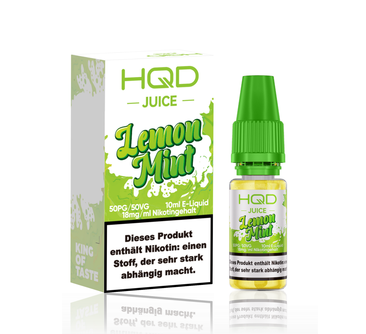 HQD Juice - Lemon Mint 10ml 18mg NicSalt Liquid - Image 2