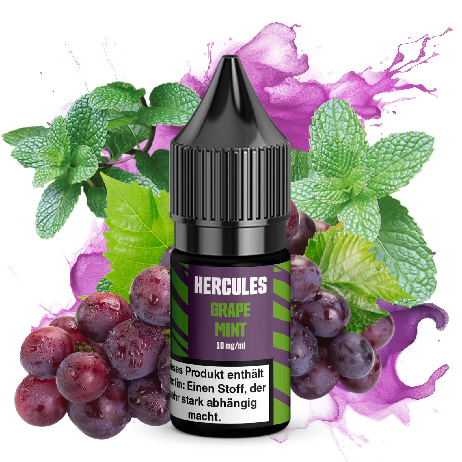 Hercules - Grape Mint 10ml NicSalt Liquid
