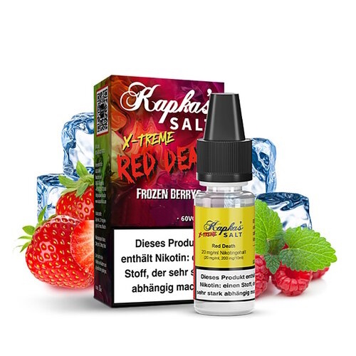 Kapka's Flava Xtreme - Red Death 10ml Nic Salt Liquid