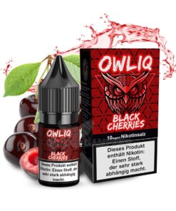 OWLIQ - Black Cherries 10ml NicSalt Liquid