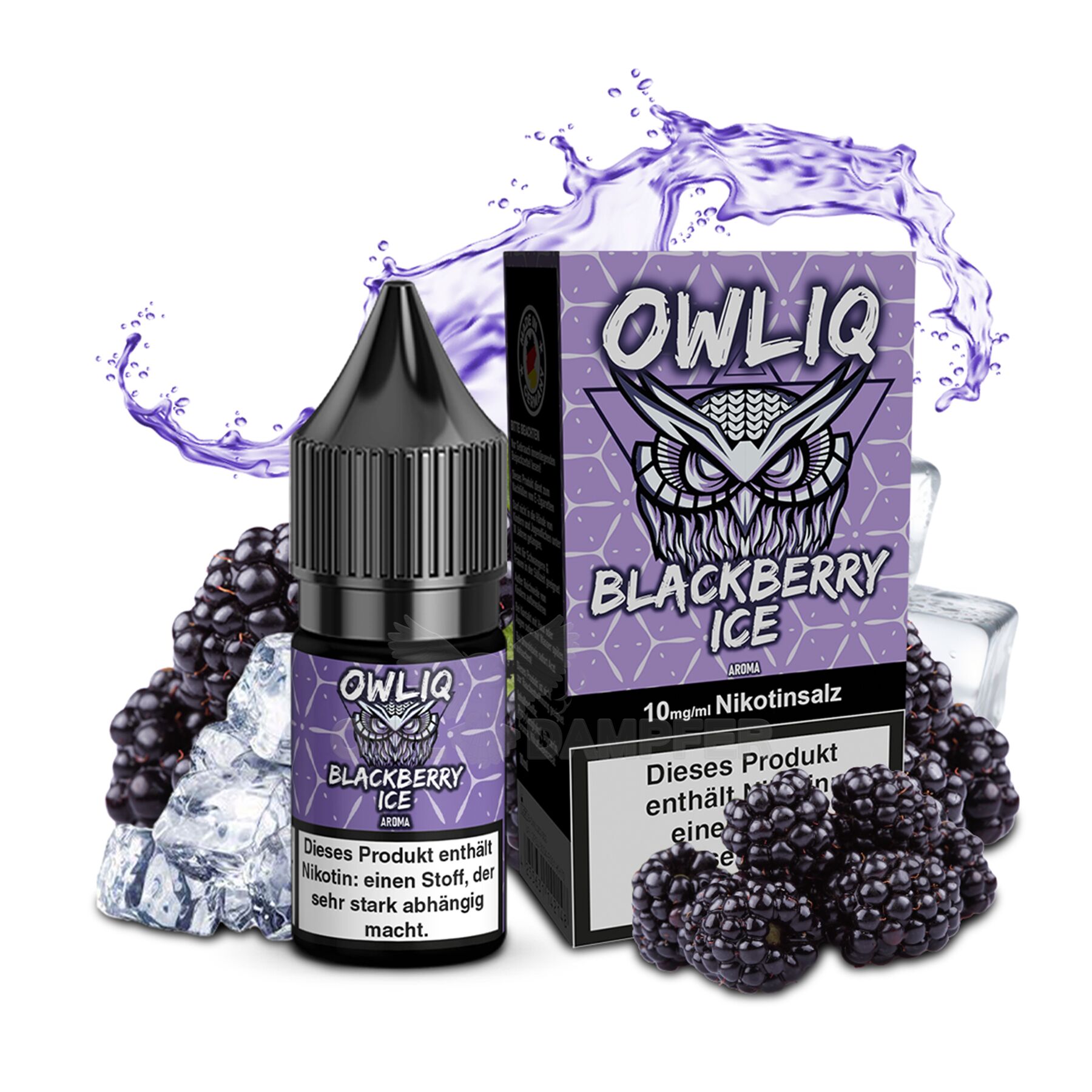 OWLIQ - Blackberry Ice 10ml NicSalt Liquid