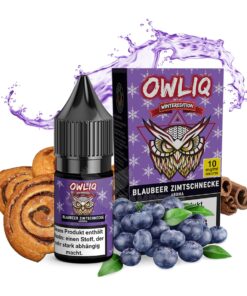 OWLIQ - Blaubeer Zimtschnecke 10ml NicSalt Liquid