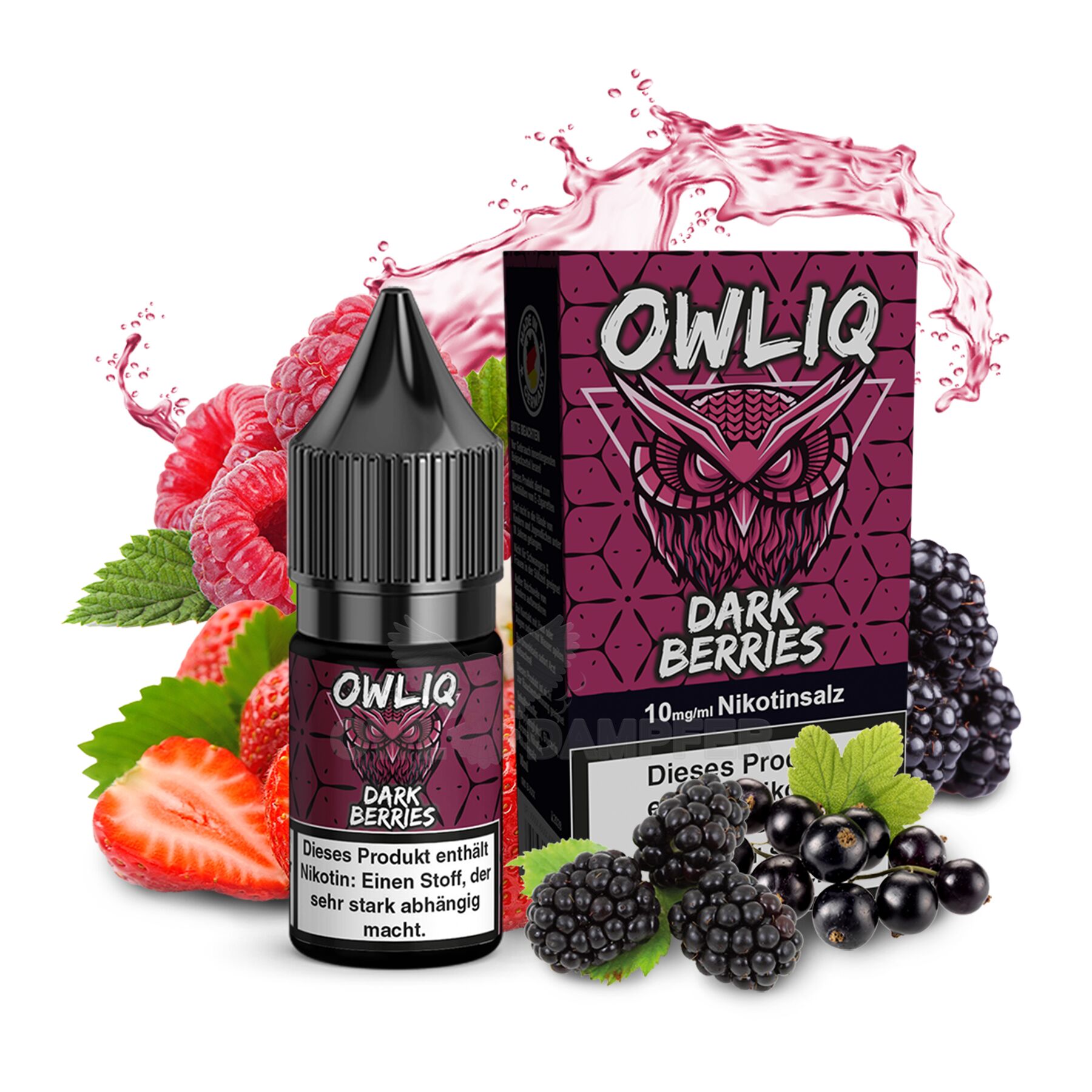 OWLIQ - Dark Berries 10ml NicSalt Liquid
