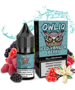 OWLIQ - Iced Vanilla Berry 10ml NicSalt Liquid