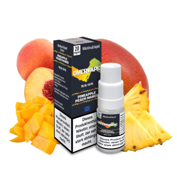 Overvape - Pineapple Peach Mango 10ml 20mg NicSalt Liquid