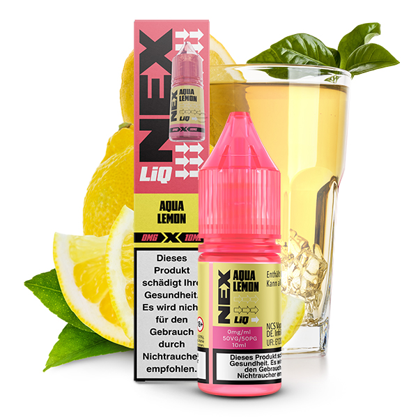 Pod Salt - NexLiq - Aqua Lemon 10ml NicSalt Liquid